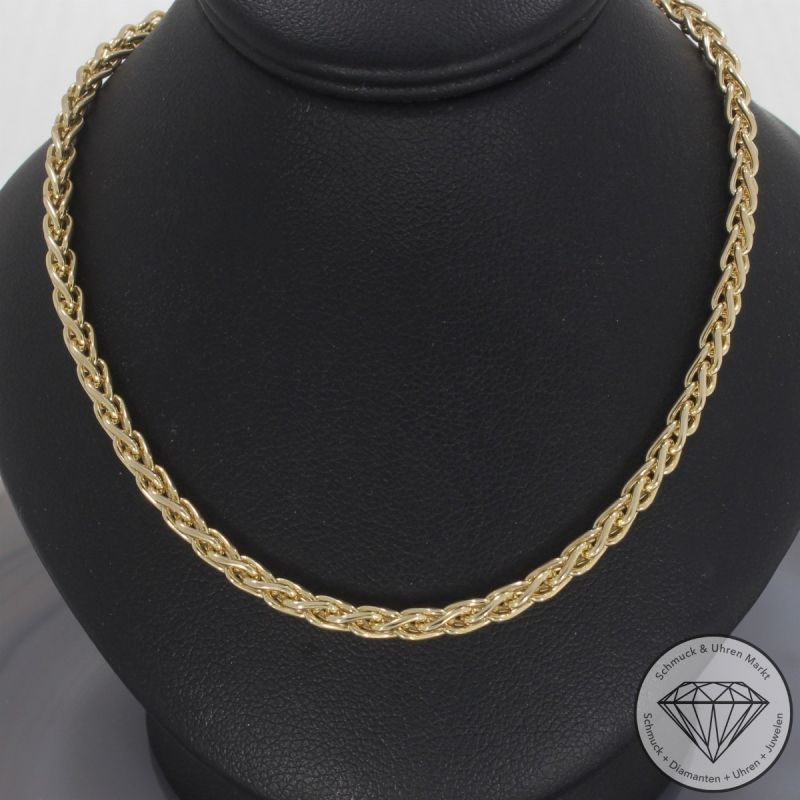 Wert 3150 € Zopf Kette (17,3 Gramm) in 585er 14 K Gelbgold - 105815