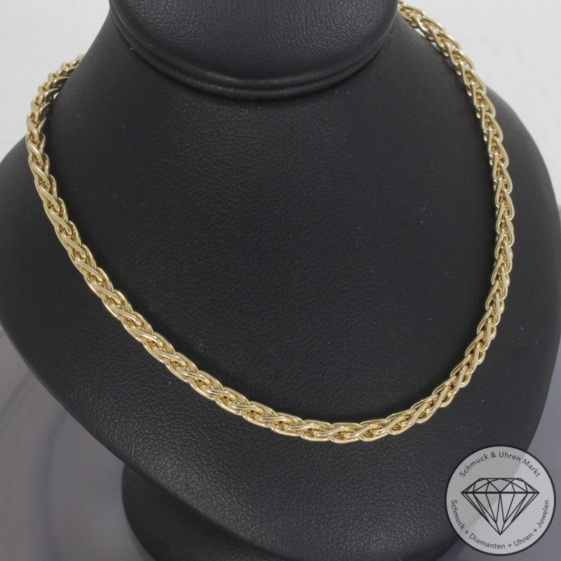 Wert 3150 € Zopf Kette (17,3 Gramm) in 585er 14 K Gelbgold - 105815
