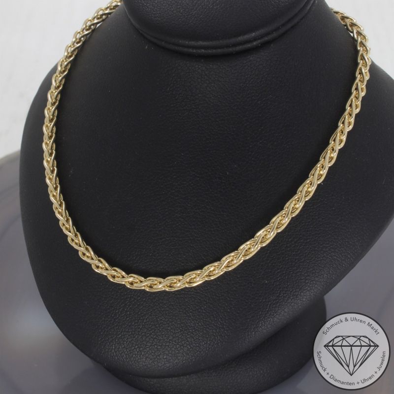 Wert 3150 € Zopf Kette (17,3 Gramm) in 585er 14 K Gelbgold - 105815