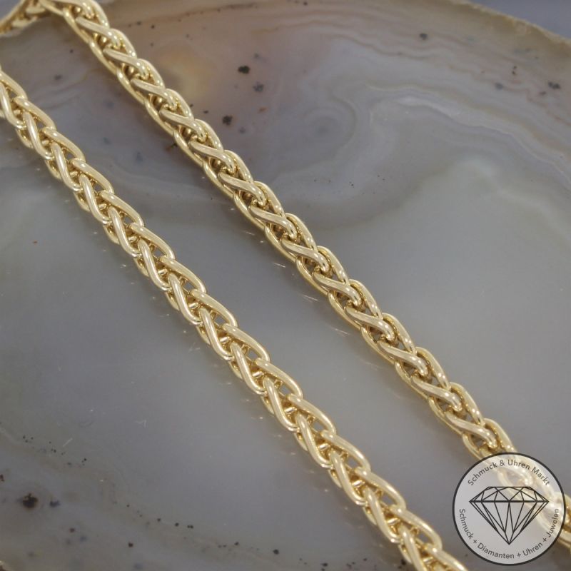 Wert 3150 € Zopf Kette (17,3 Gramm) in 585er 14 K Gelbgold - 105815