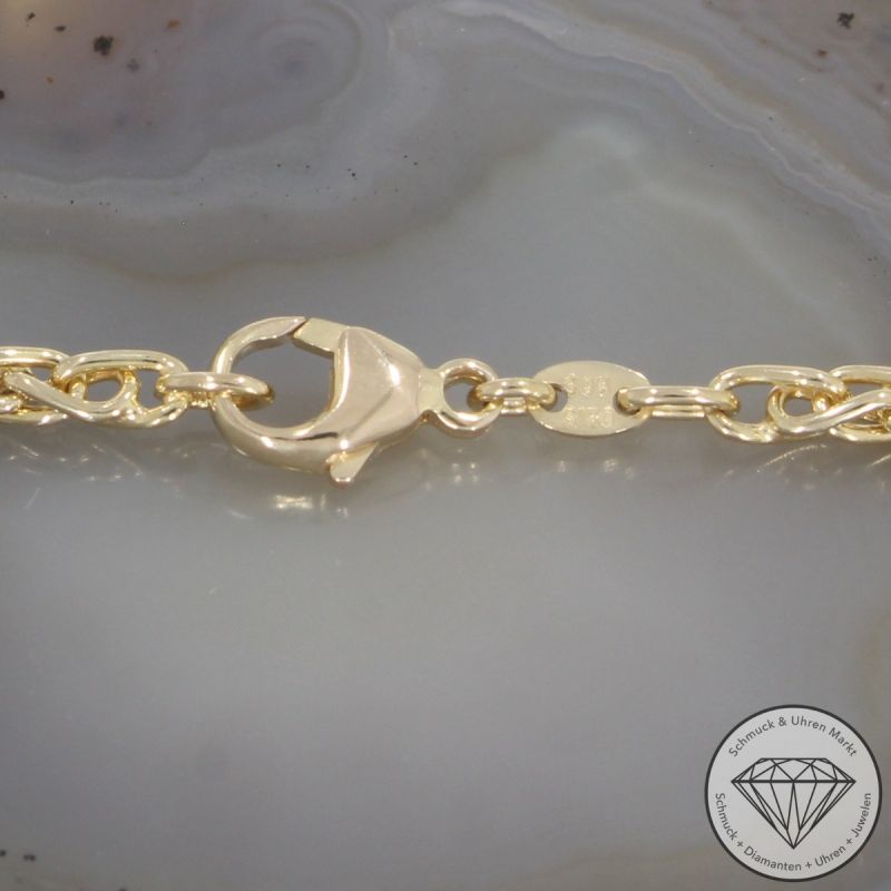 Wert 3150 € Zopf Kette (17,3 Gramm) in 585er 14 K Gelbgold - 105815
