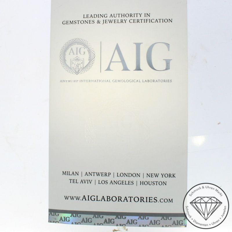 Wert 3850 € Brillant Ring in 750er 18 K Gelbgold AIG - 105817