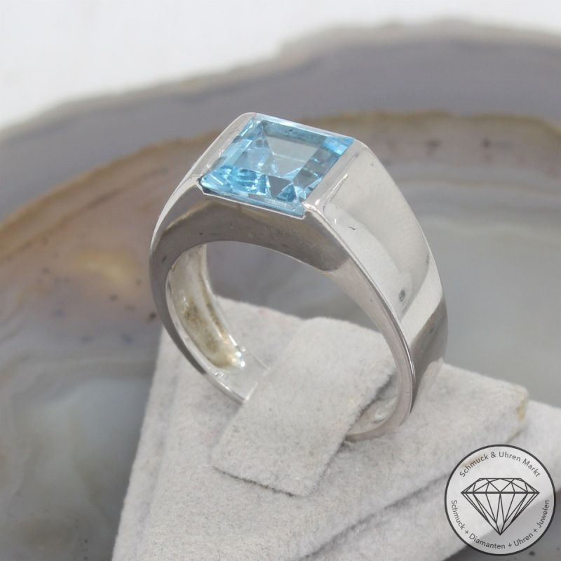 Wert 2150 € Topas Ring (ca. 2,90 carat) in 585er 14 K Weißgold - 105819