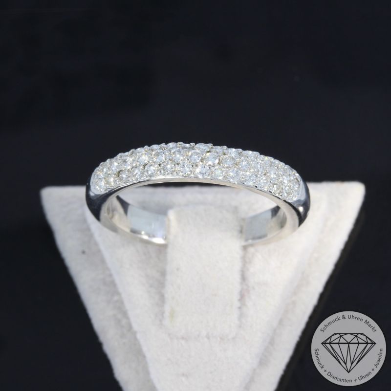 Wert 3290 € Brillant Ring (ca. 0,86 carat) in 750er 18 K Weißgold - 105822