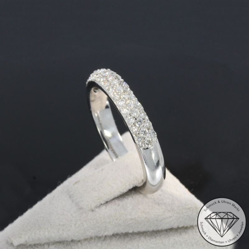 Wert 3290 € Brillant Ring (ca. 0,86 carat) in 750er 18 K Weißgold - 105822