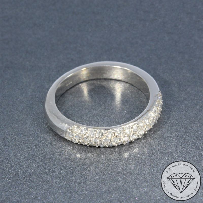 Wert 3290 € Brillant Ring (ca. 0,86 carat) in 750er 18 K Weißgold - 105822