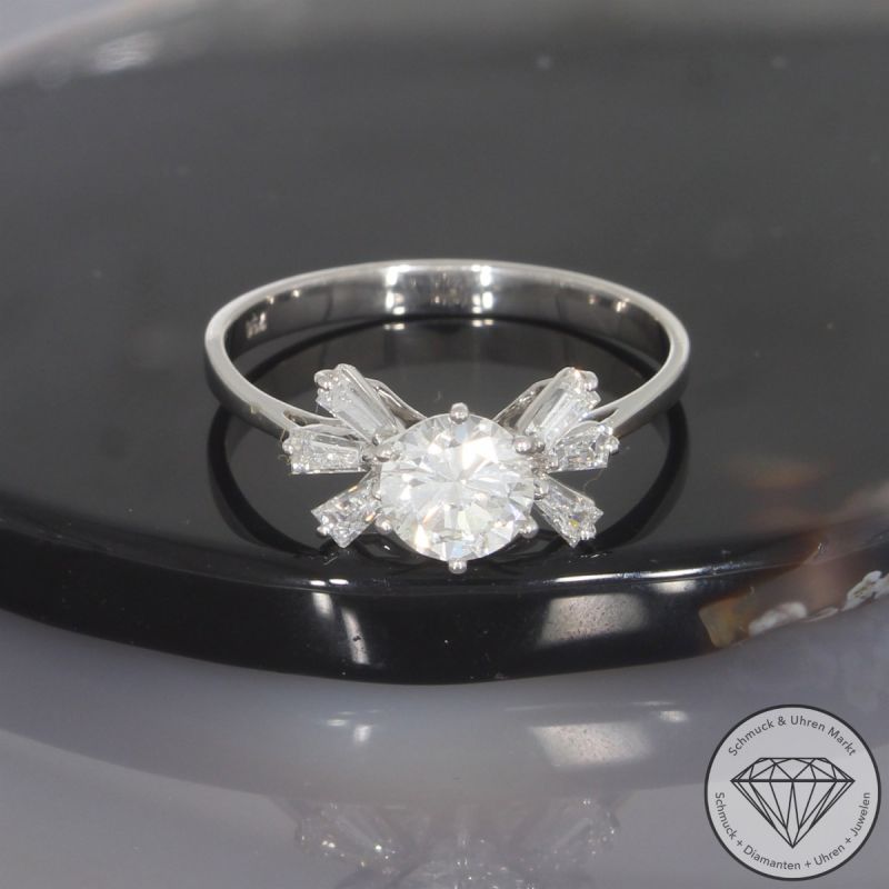 Wert 10.250 € Brillant Diamant Ring in 750er 18 K Weißgold - 105824