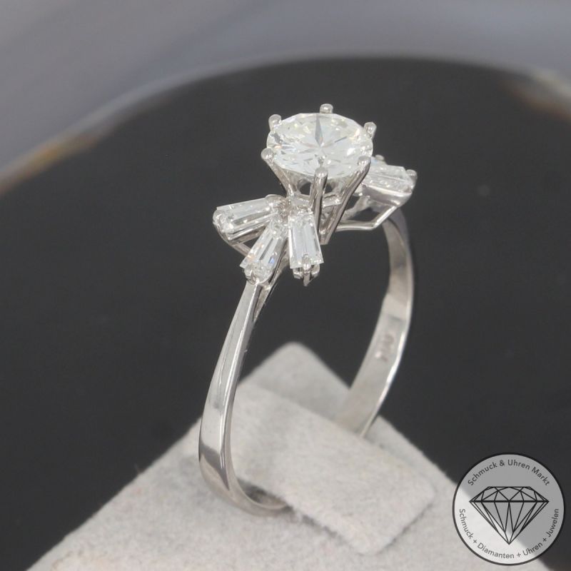 Wert 10.250 € Brillant Diamant Ring in 750er 18 K Weißgold - 105824