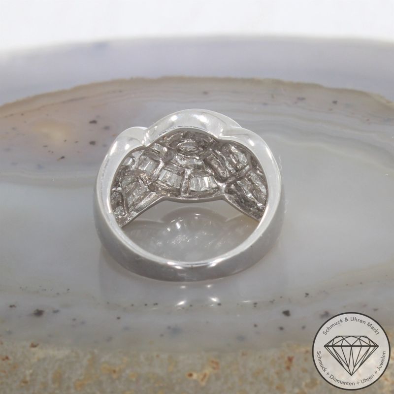 Wert 4100 € Brillant Diamant Ring (ca. 1,31 carat) in 750er 18 K Weißgold - 105829