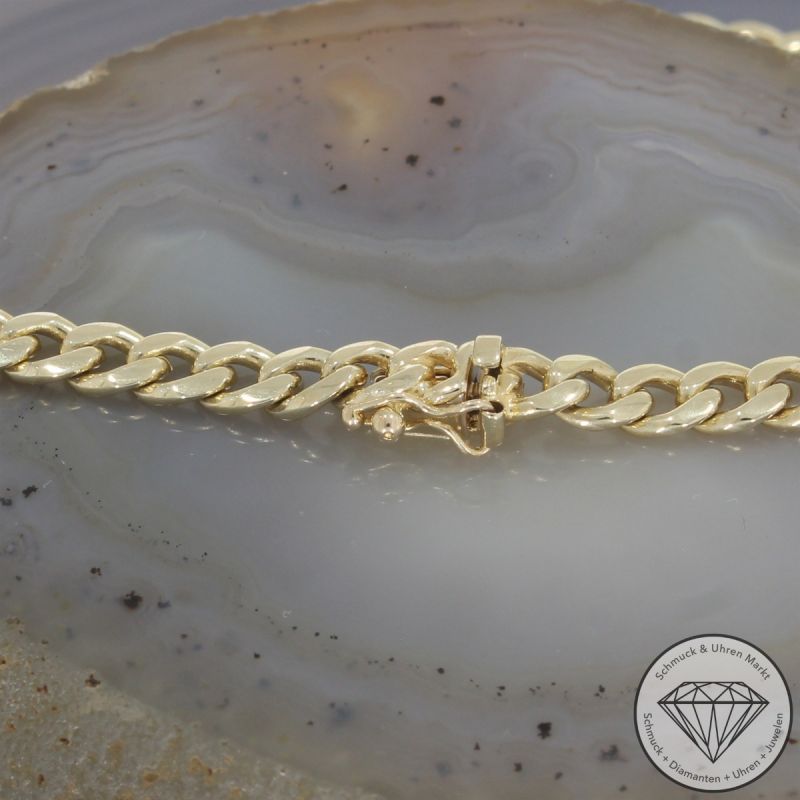 Wert 6850 € Panzer Kette (37,6 Gramm) in 585er 14 K Gelbgold - 105840