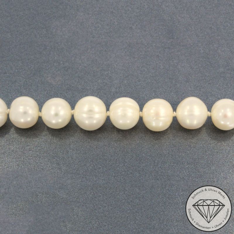 Wert 4750 € Bicolor Brillant Perl Collier in 585er 14 K Gold - 105859