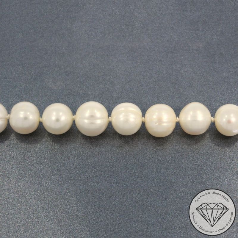 Wert 4750 € Bicolor Brillant Perl Collier in 585er 14 K Gold - 105859