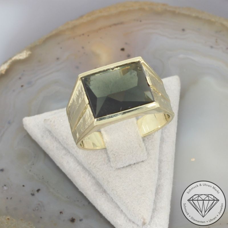 Wert 2050 € Spinell Ring (ca. 4,00 carat) in 585er 14 K Gelbgold - 105880