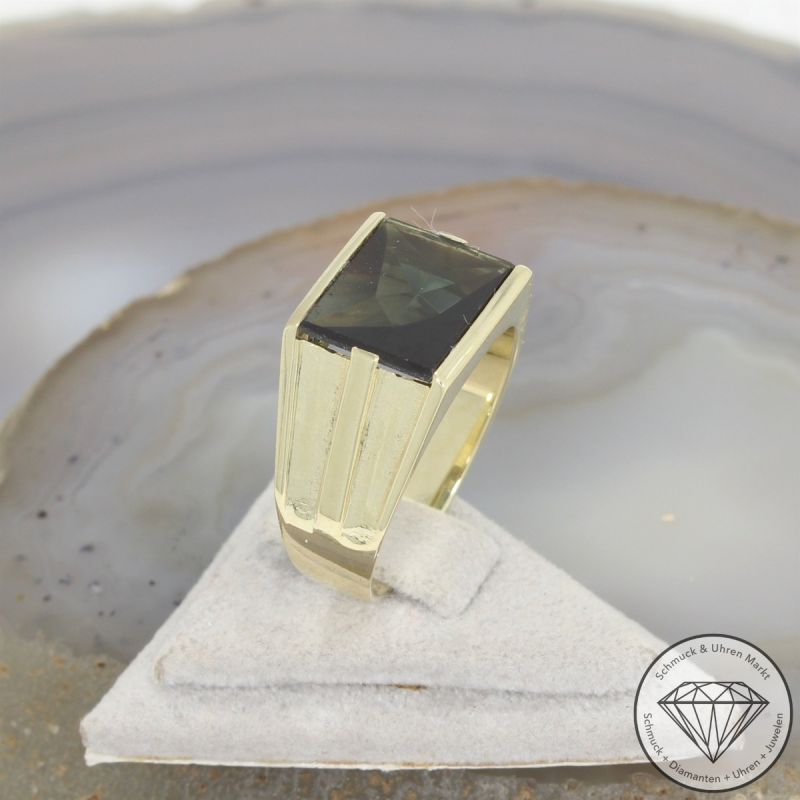 Wert 2050 € Spinell Ring (ca. 4,00 carat) in 585er 14 K Gelbgold - 105880