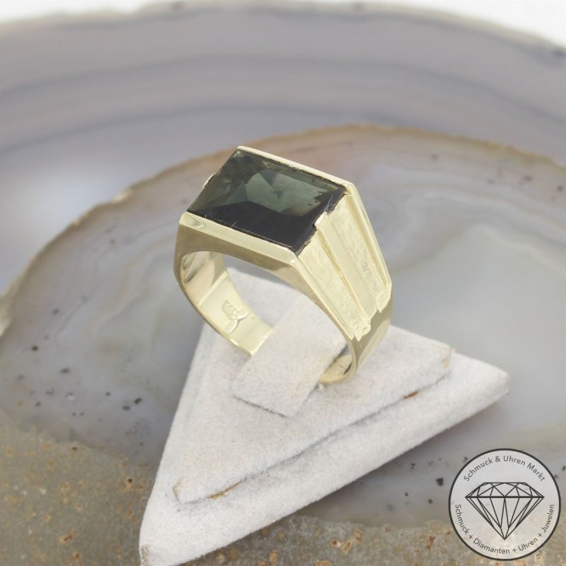 Wert 2050 € Spinell Ring (ca. 4,00 carat) in 585er 14 K Gelbgold - 105880