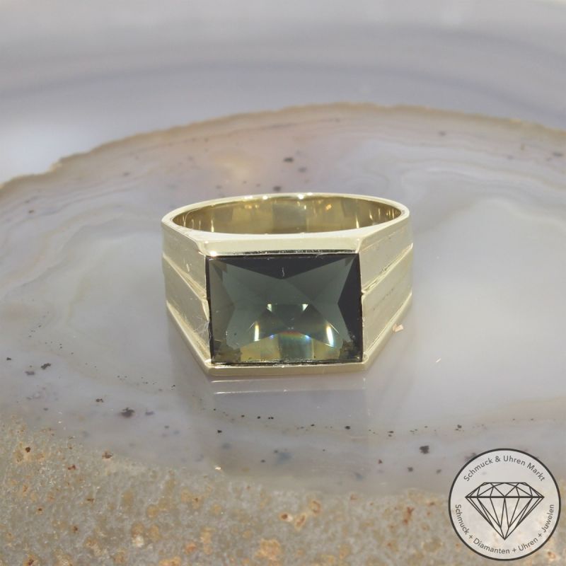 Wert 2050 € Spinell Ring (ca. 4,00 carat) in 585er 14 K Gelbgold - 105880