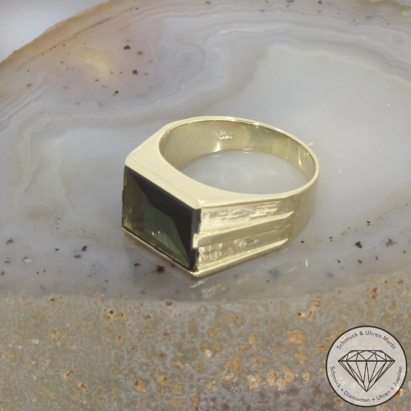 Wert 2050 € Spinell Ring (ca. 4,00 carat) in 585er 14 K Gelbgold - 105880