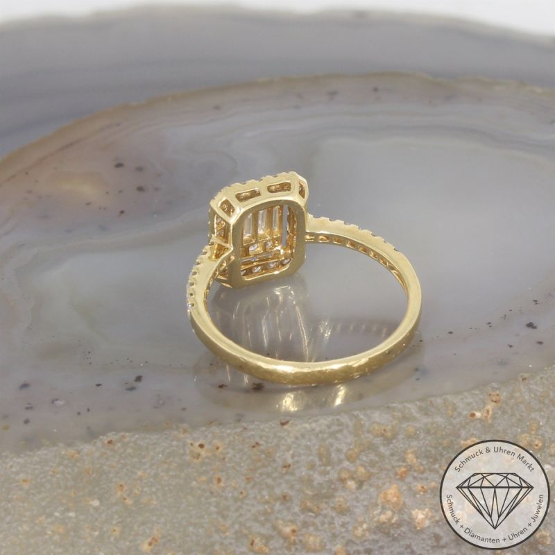 Wert 2150 € Brillant Diamant Ring (ca. 0,65 carat) in 750er 18 K Gelbgold - 105892