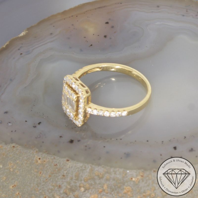 Wert 2150 € Brillant Diamant Ring (ca. 0,65 carat) in 750er 18 K Gelbgold - 105892