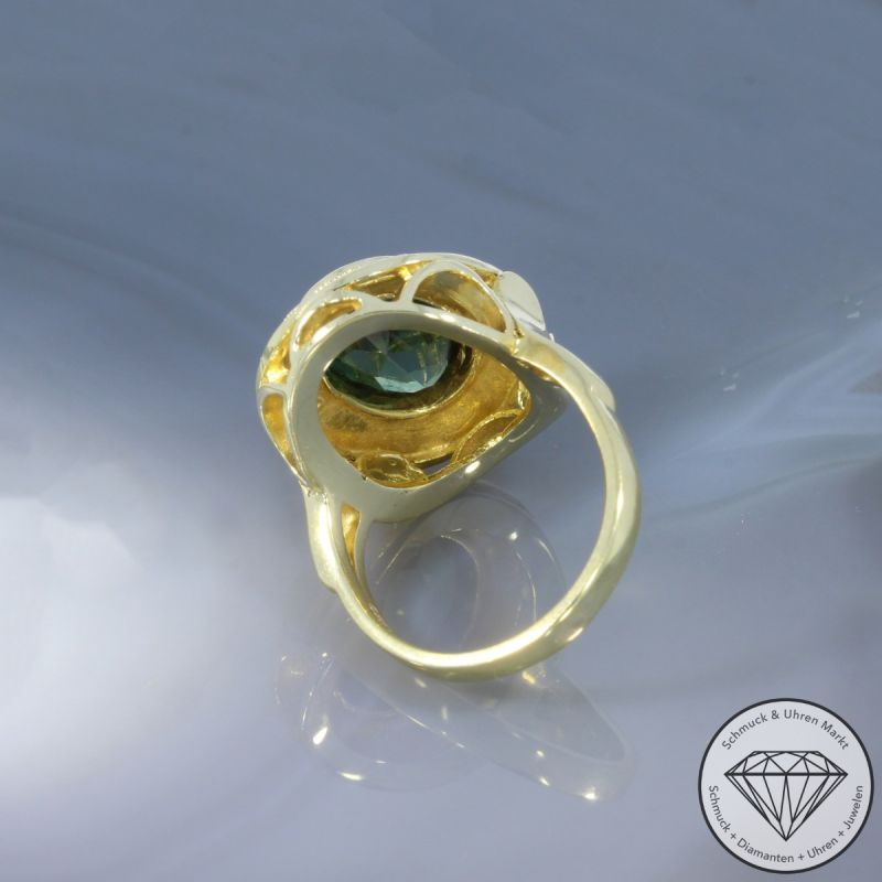 Wert 2690 € Spinell Ring (ca. 3,40 carat) in 585er 14 K Gelbgold - 105970