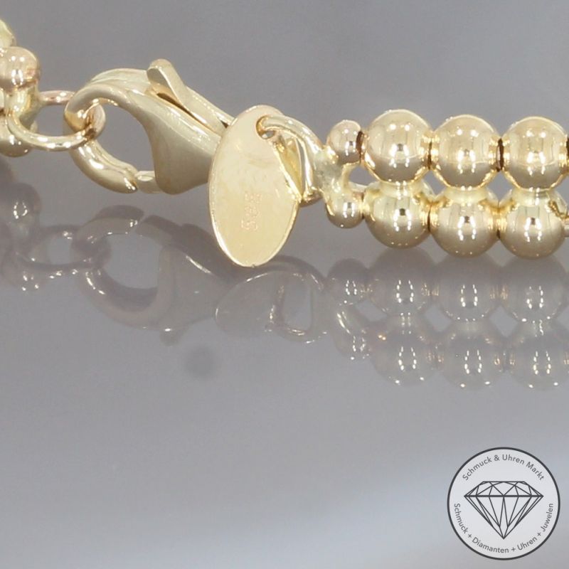 Wert 1850 € Bicolor Armreif 585er/14 Karat Gelb und Weiß Gold Durchmesser 17 cm – 106009