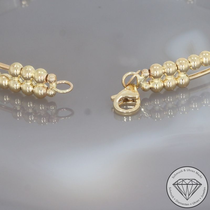 Wert 1850 € Bicolor Armreif 585er/14 Karat Gelb und Weiß Gold Durchmesser 17 cm – 106009