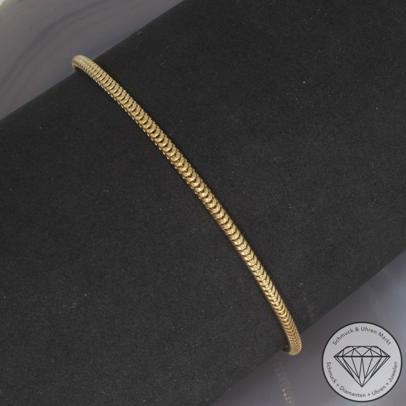 Wert 950 € Schlangen Armband (5,1 Gramm) in 585er 14 K Gelbgold - 106014