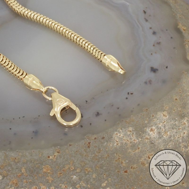 Wert 950 € Schlangen Armband (5,1 Gramm) in 585er 14 K Gelbgold - 106014