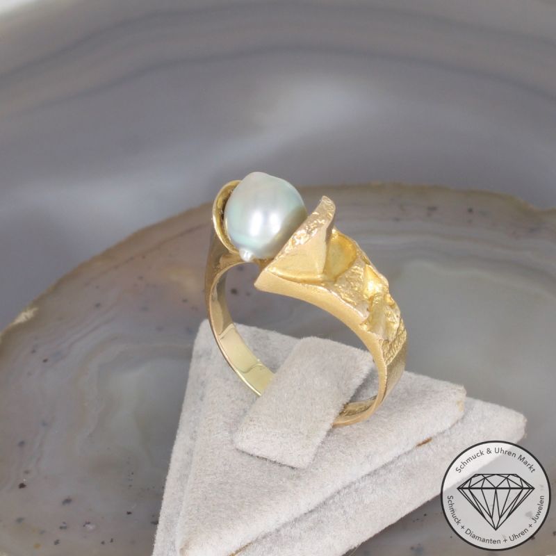 LAPPONIA Perl Ring in 585er 14 K Gelbgold - 106081
