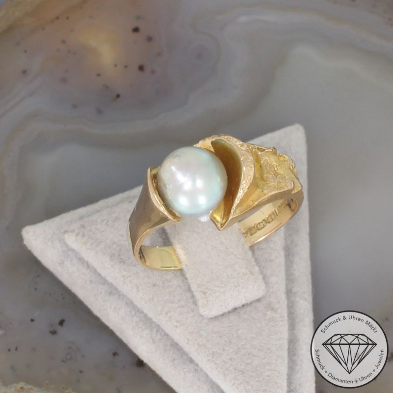 LAPPONIA Perl Ring in 585er 14 K Gelbgold - 106081