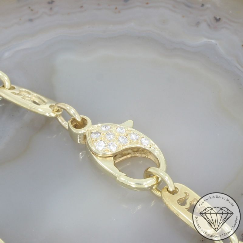 Wert 3100 € Brillant Armband Elefant in 585er 14 K Gelbgold - 106199