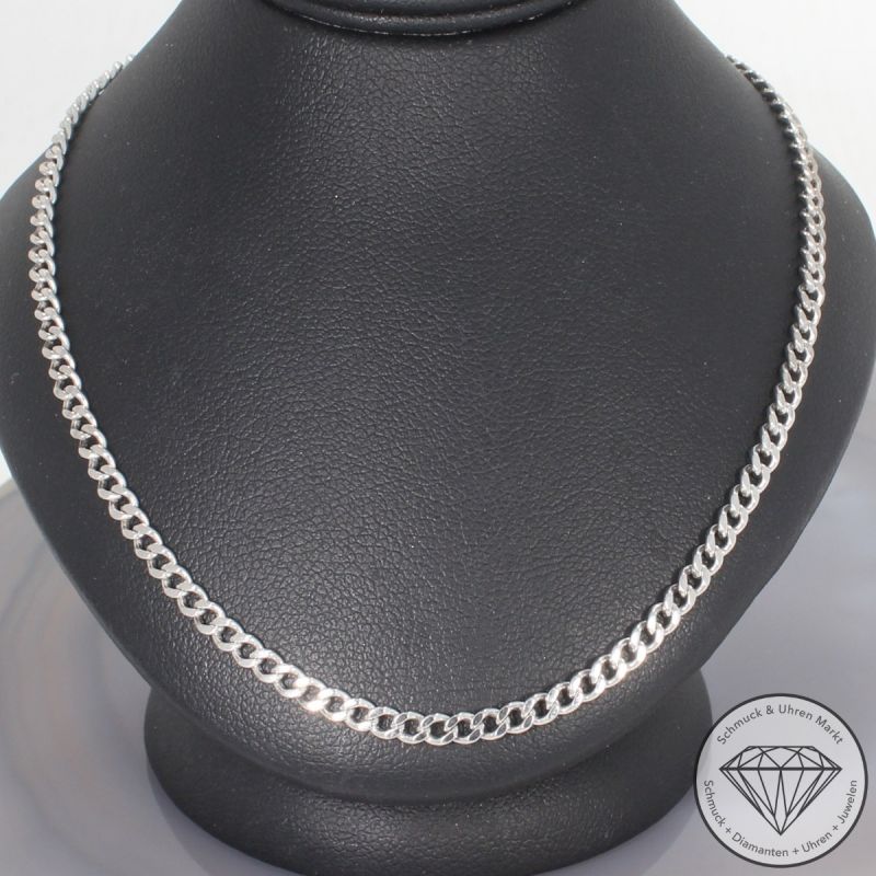 Wert 4290 € Panzer Kette (15,8 Gramm) in 750er 18 K Weißgold - 106295