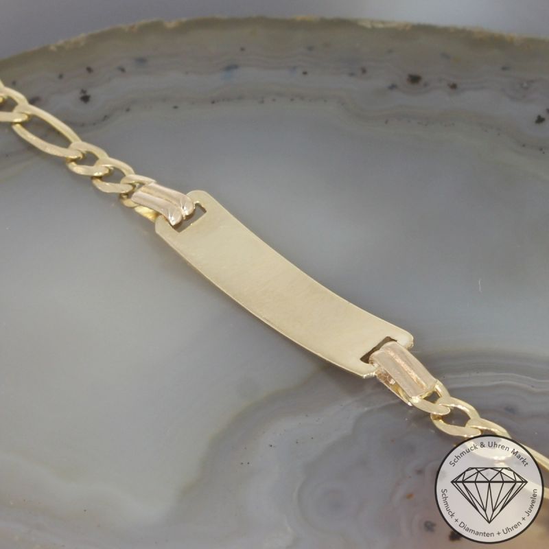 Wert 750 € Identitäts Armband (ca. 3,9 Gramm) in 585er 14 K Gelbgold - 106306