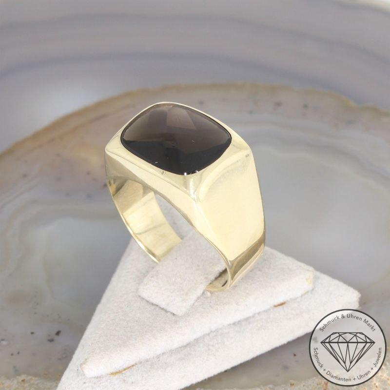 Wert 850 € Rauchquarz Ring (ca. 4,00 carat) in 333er 8 K Gelbgold - 106316