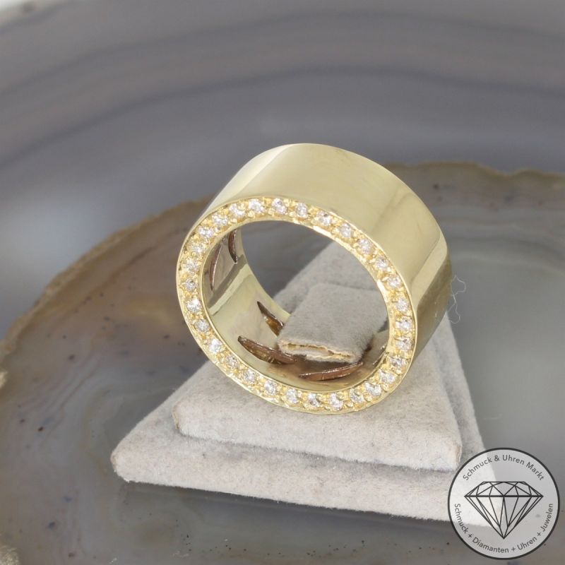Wert 5950 € Brillant Ring (ca. 1,11 carat) in 750er 18 K Gelbgold - 106350