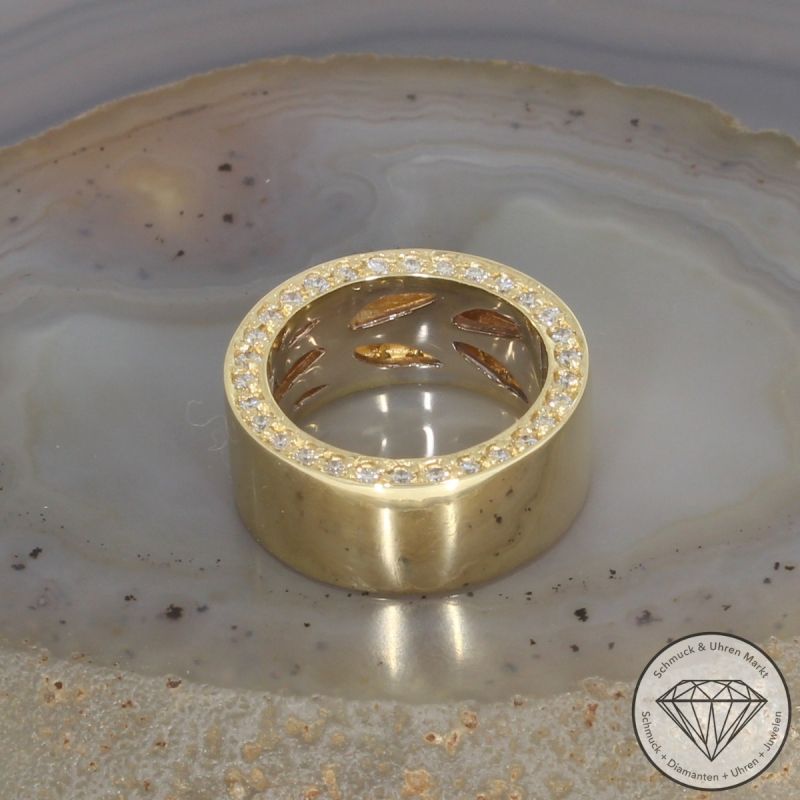 Wert 5950 € Brillant Ring (ca. 1,11 carat) in 750er 18 K Gelbgold - 106350
