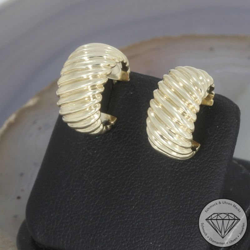 Wert 1550 € Creolen in 585er 14 K Gelbgold - 106385