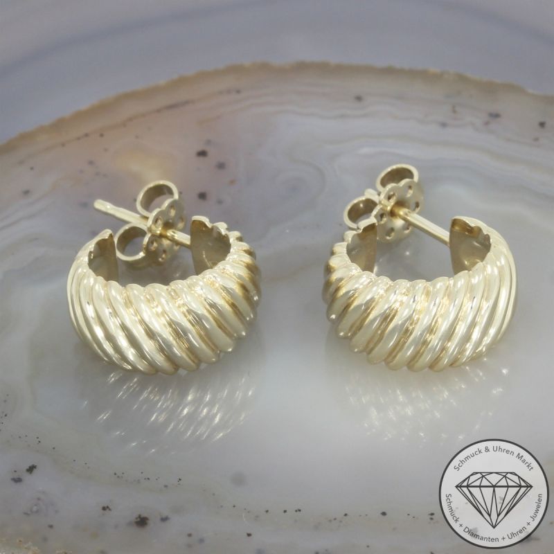 Wert 1550 € Creolen in 585er 14 K Gelbgold - 106385