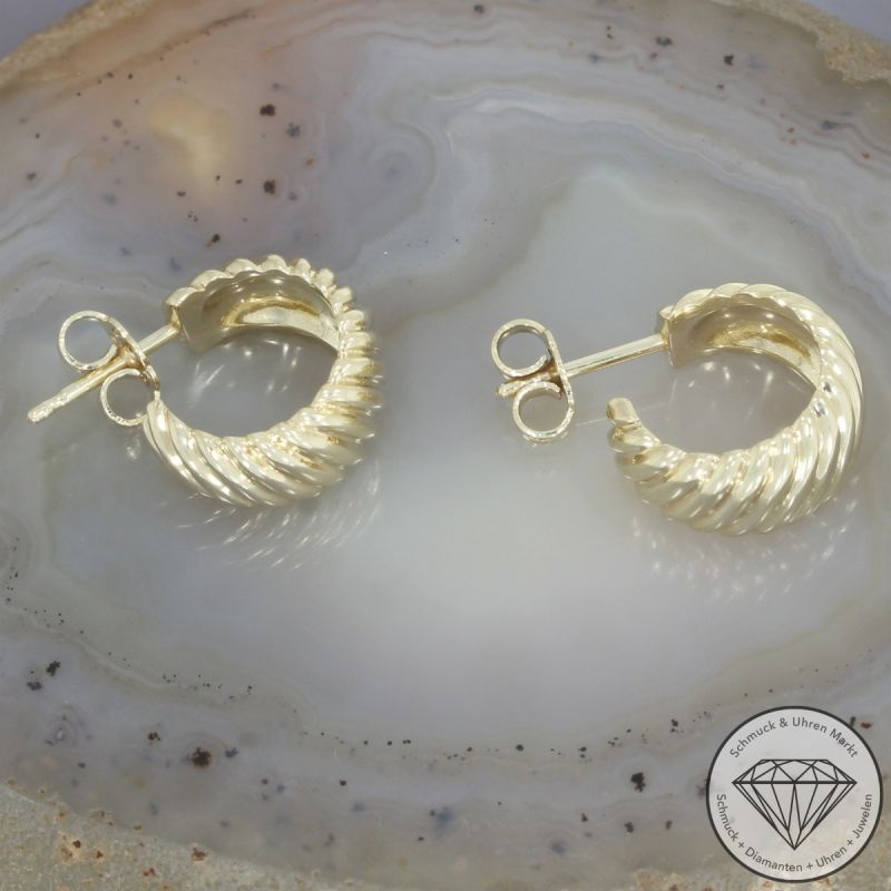 Wert 1550 € Creolen in 585er 14 K Gelbgold - 106385