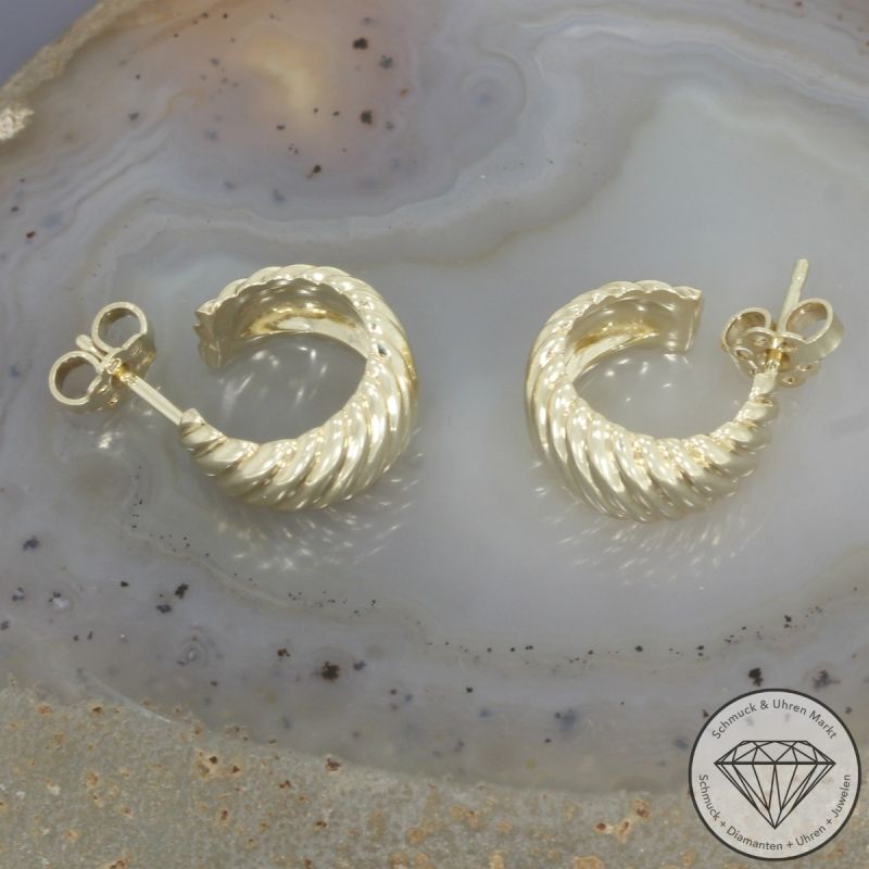 Wert 1550 € Creolen in 585er 14 K Gelbgold - 106385
