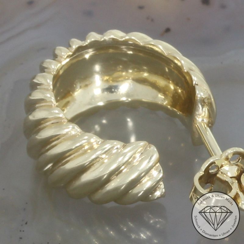 Wert 1550 € Creolen in 585er 14 K Gelbgold - 106385