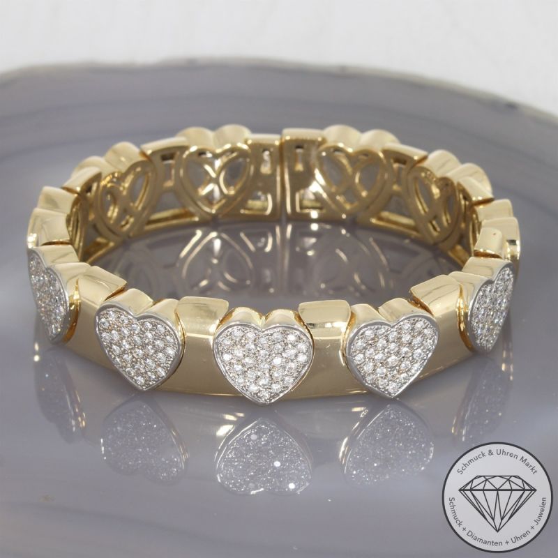Wert 23300 € Brillant Armreif (ca. 2,00 carat) in 750er 18 K Gelbgold - 106420