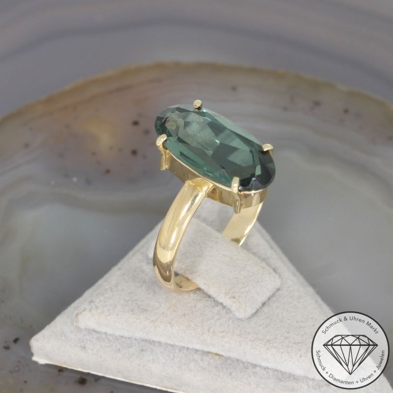 Wert 1350 € Turmalin Ring (ca. 3,80 carat) in 585er 14 K Gelbgold - 106435