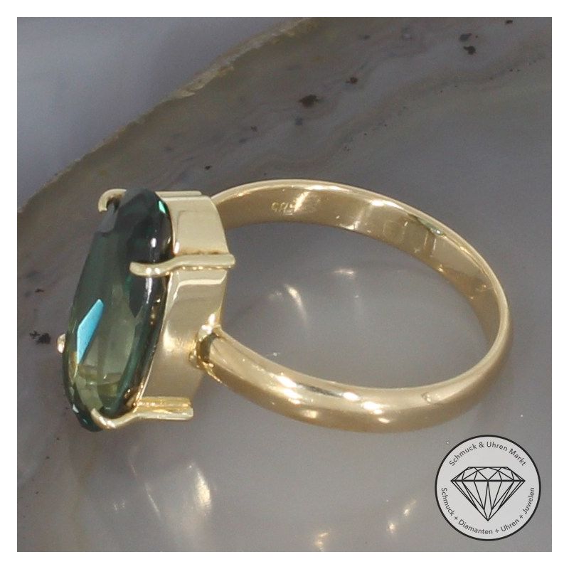 Wert 1350 € Turmalin Ring (ca. 3,80 carat) in 585er 14 K Gelbgold - 106435