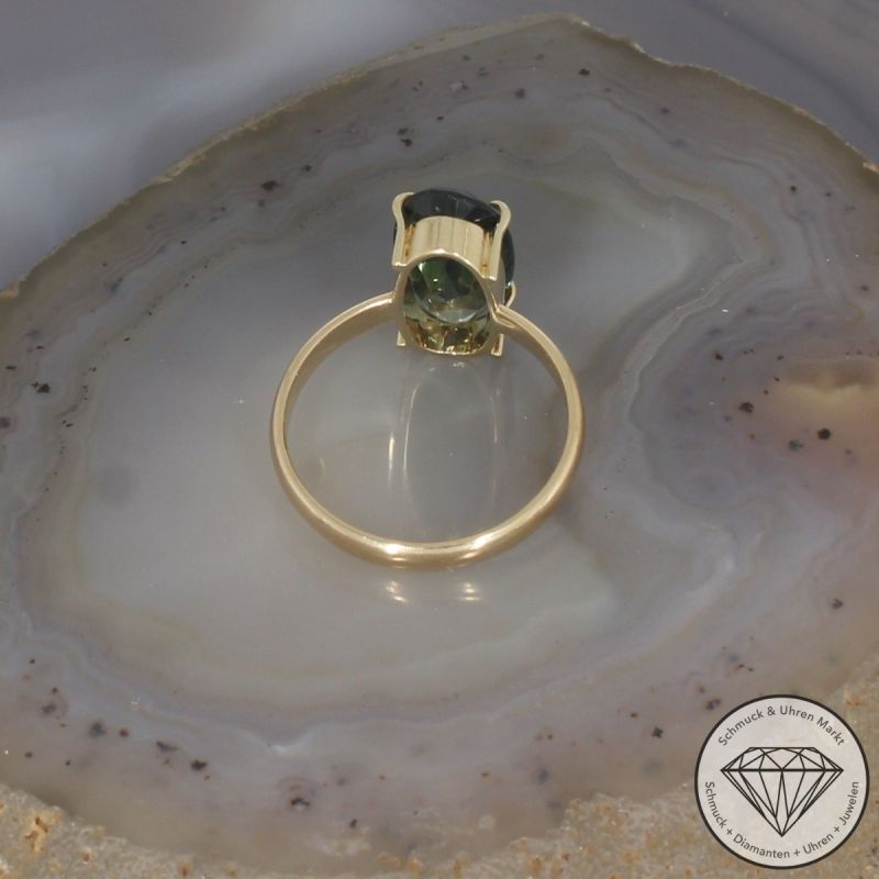 Wert 1350 € Turmalin Ring (ca. 3,80 carat) in 585er 14 K Gelbgold - 106435