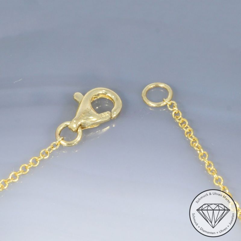Wert 5590 € Brillant Farbedelstein Armband in 585er 14 K Gelbgold - 106464