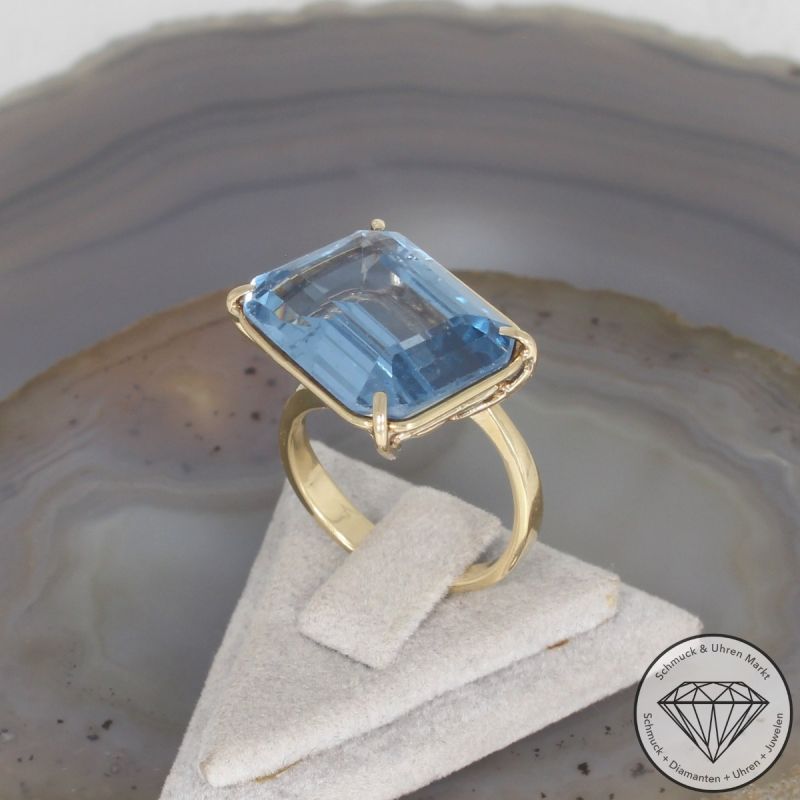 Wert 1600 € Topas Ring in 585er 14 K Gelbgold - 106489