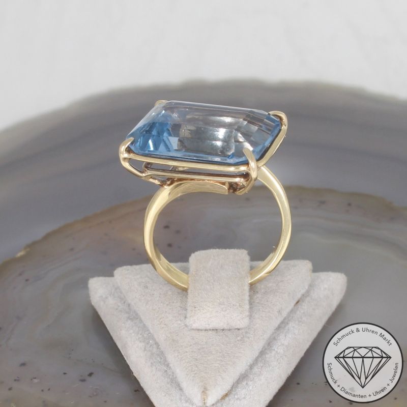 Wert 1600 € Topas Ring in 585er 14 K Gelbgold - 106489
