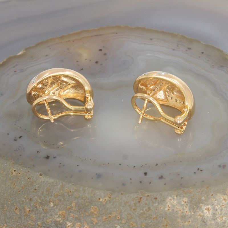 Wert 5090 € Brillant Ohrringe Creolen (ca. 1,00 carat) in 750er 18 K Gelbgold - 106501