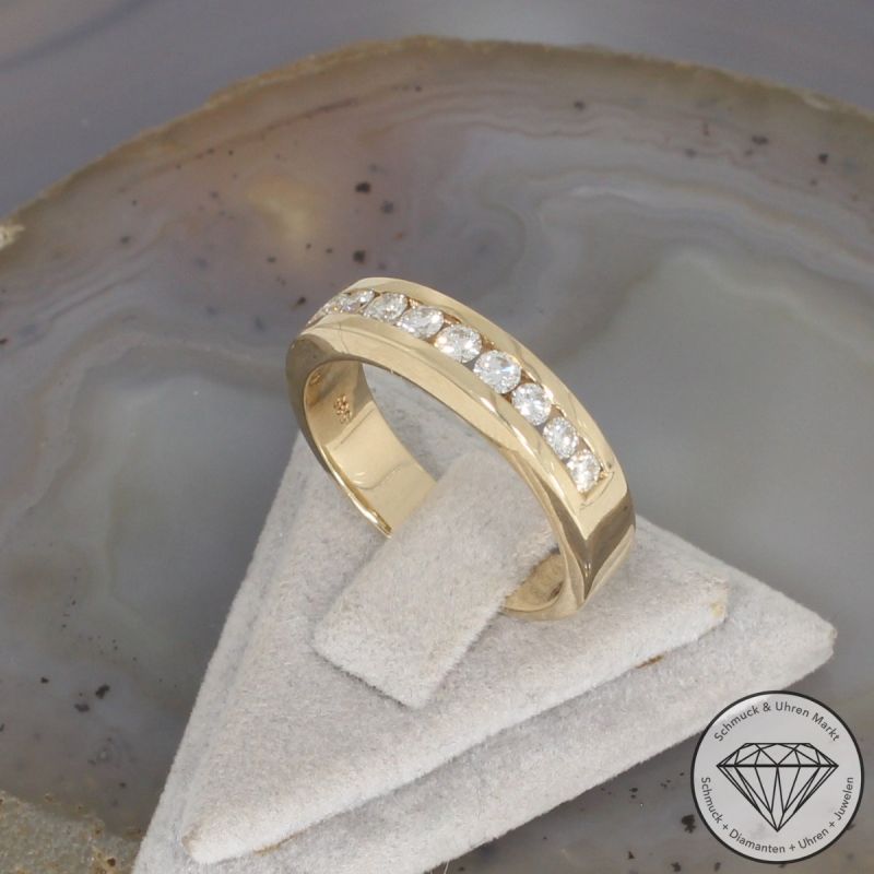 Wert 2390 € Halbmemory Brillant Ring (ca. 0,50 carat) in 585er 14 K Gelbgold - 106504